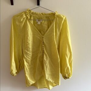 Anthropologie MAEVE Linen Women's Top